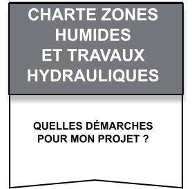 Quelles démarches   pour mon projet ? CHARTE Zones   humides   et travaux   hydrauliques