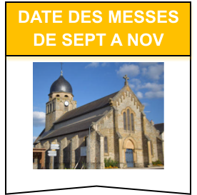 Date des messes de sept a nov