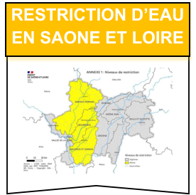 restriction d’eau en saone et loire