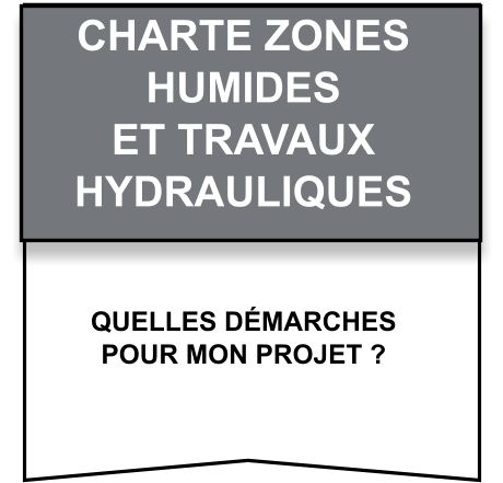 Quelles démarches   pour mon projet ? CHARTE Zones   humides   et travaux   hydrauliques