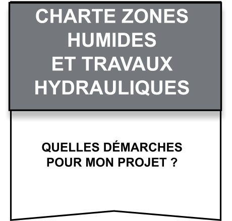 Quelles démarches   pour mon projet ? CHARTE Zones   humides   et travaux   hydrauliques